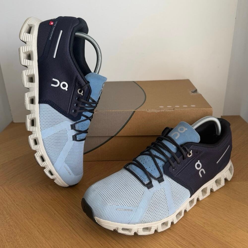 On Cloud ‘Navy/ Sky Blue’ Men Running Sneakers- SZ 9.5